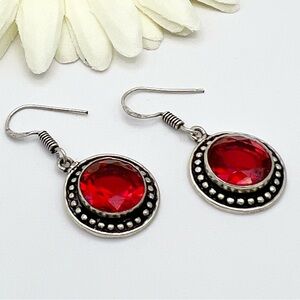 GARNET EARRINGS